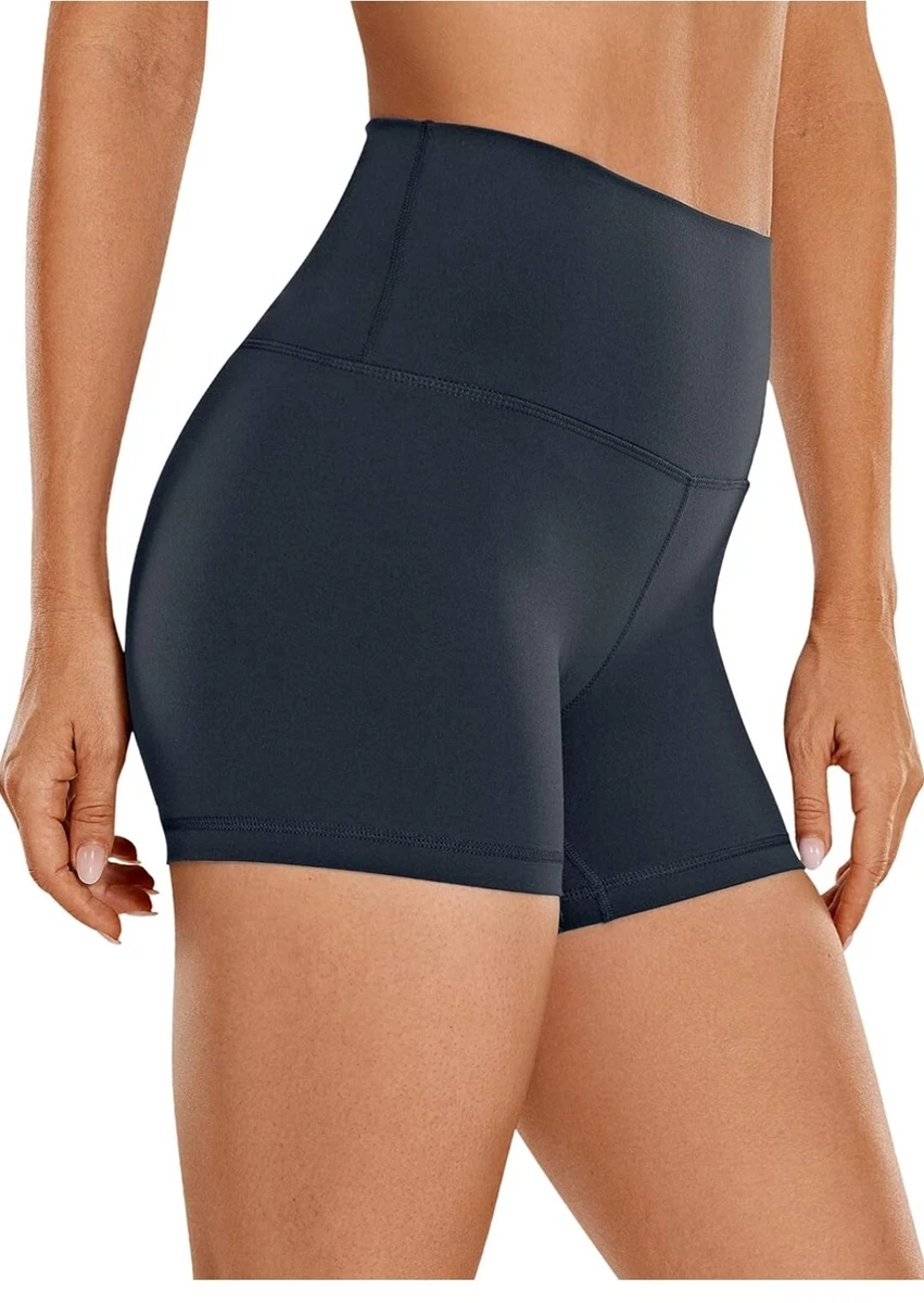 CRZ YOGA Womens Butterluxe Biker Shorts 4'' High Waisted Booty