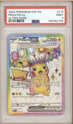 2024 POKEMON SSP EN-SURGING SPARKS ULTRA RARE #219 PIKACHU