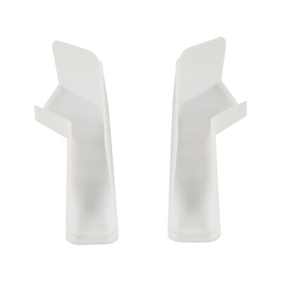 New White RV Rain Gutter Spout Long Version Left And Right 4PCS - Foto 12