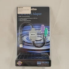 Micro Innovations USB to PS/2 Adapter Converter NEW Sealed Package