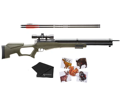 Umarex AirSaber Air Archery PCP 4x32 Scope Arrow Air Rifle and Wearable4U Bundle