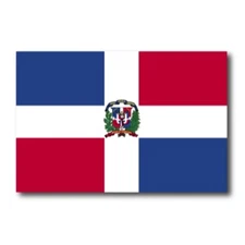 Dominican Republic Flag Car Magnet Decal - 4 x 6 Heavy Duty for Car Truck SUV