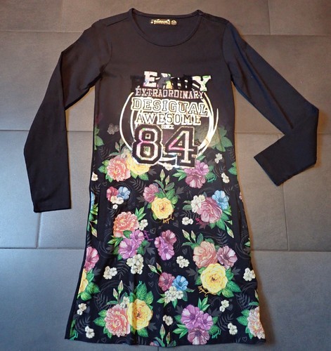 Desigual❤️augefallenes Mädchen Kleid schwarz Pailletten*❤️Gr.158*164 13/14 Neuw. - Bild 4 von 6