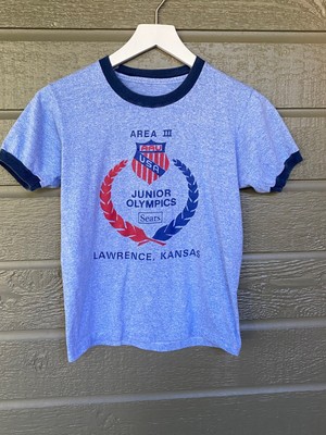 Vintage T-Shirt AAU USA Track and Field Junior Olympics Lawrence 