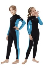 Hevto Kids Wetsuit for Boys Girls Youth 3/2mm Neoprene Full Suit, Size: 14