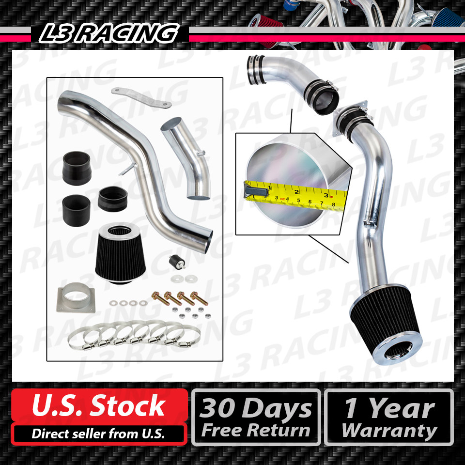 BLACK COLD AIR INTAKE KIT+FILTER Fit 03-06 Nissan 350Z 3.5 V6 Z33 Fairlady Coupe
