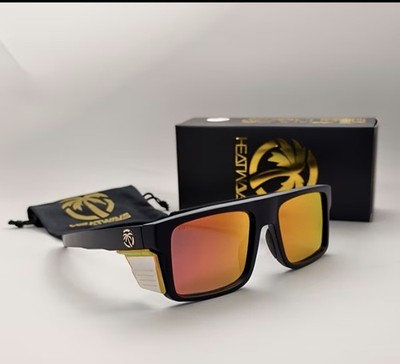 Z87+ Polarized Sunglasses Black Plastic Frame Mirrored Red Lens 145mm 