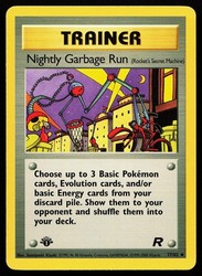 Nightly Garbage Run (Rocket's Secret Machine) 1st Edition 77/82 Team Rocket Uncommon Trainer