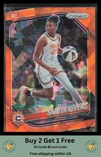 Saniya Rivers 2025 Panini Prizm WNBA #131 Orange Ice Prizms