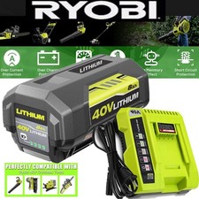8.0Ah Battery 40 Volt for Ryobi 40V Lithium OP40602 Battery with LED / Charger