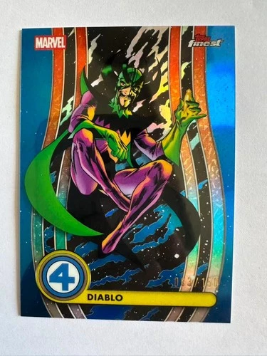 2026 Topps Marvel Finest The Fantastic Four Diablo 013 Blue 062/150
