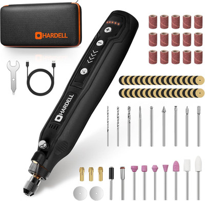 Mini Cordless Rotary Tool Kit, 5-Speed and USB Charging with 69 Accessories, Mul