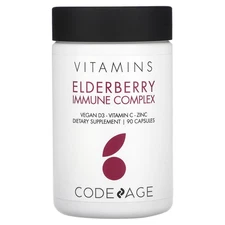 2 X Codeage, Vitamins, Elderberry Immune Complex, 90 Capsules