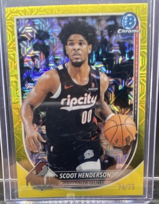 Topps Bowman Chrome Scoot Henderson Yellow #BCV-109 74/75 Blazers