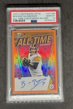 2022 Contenders Optic Ben Roethlisberger Orange Auto /15 #ATC-BR PSA 10 STEELERS