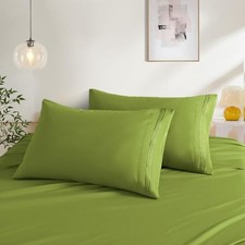 2 Pack Standard Pillow Cases Pillow Covers Standard20"X 26" Deep Sage Green