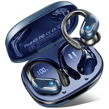 Wireless Earbud, Bluetooth 5.4 Headphones IP7 Waterproof Sport, 75Hrs Running...