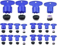 20 Pieces Cache Faucet Aerator Key Removal Wrench Tool with 20 Faucet...