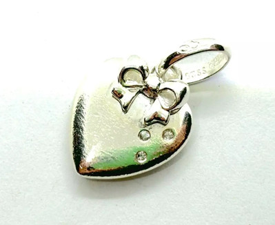 LINKS OF LONDON Sterlingsilber Herz mit Schleife Charm oder Anhänger