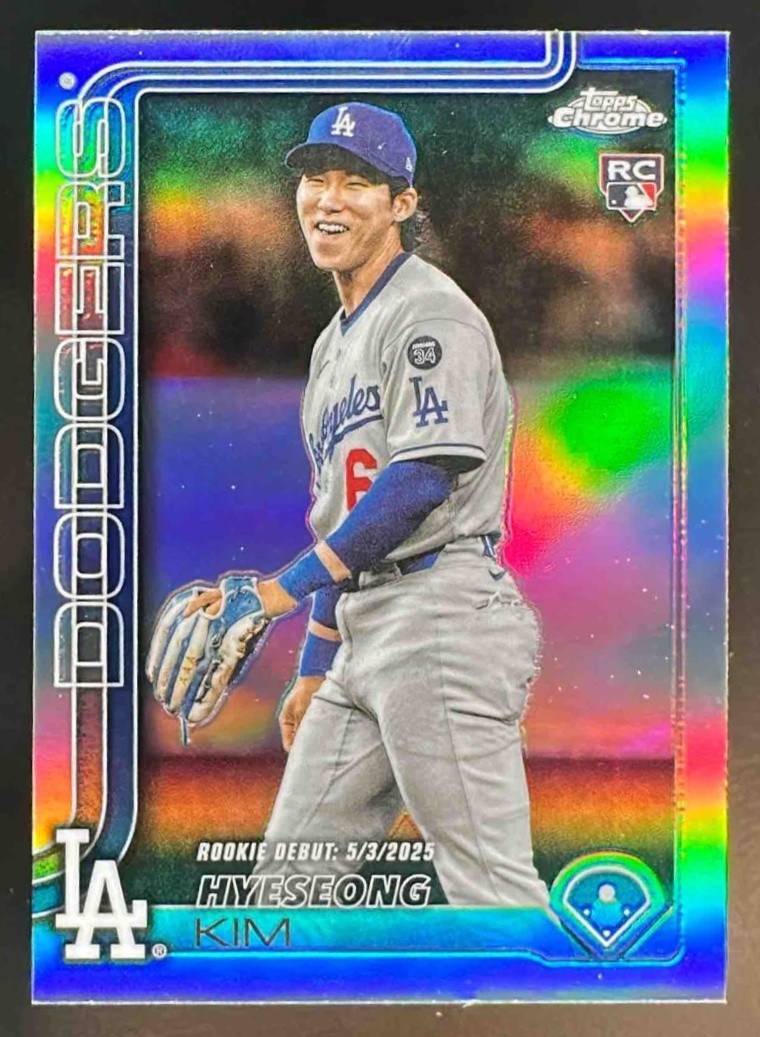2025 Topps Chrome Update Hyeseong Kim Refractor #USC149 RC Dodgers