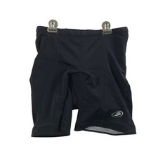Performance Womens Padded Cycling Shorts Black Size M Style 10-0677 Made in USA