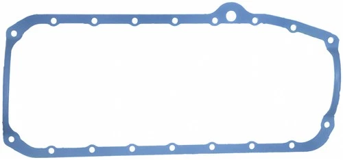 Fel-Pro 1880, One Blue Silicone Rubber Sbc One Piece Rubber Oil Pan Gasket Perfo - Image 3 of 4