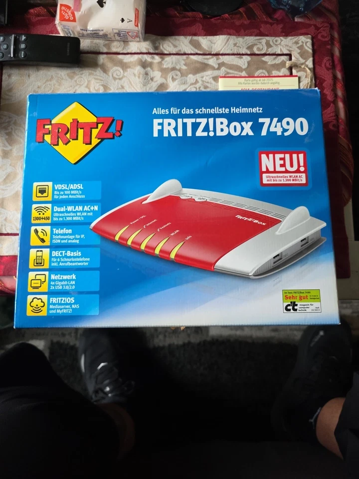 AVM FRITZBox 7490 Router 20002658 VDSL WLAN