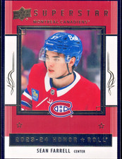 2023-24 Upper Deck Series 2 #HR51 Sean Farrell Rookie Honor Roll