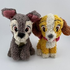 Disney Lady And The Tramp Mini Plush Set 5" Lady Tramp Retro Style Dogs