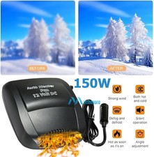 Portable Car Heater For Vehicle 12v Plug Into Cigarette Lighter Window Defroster