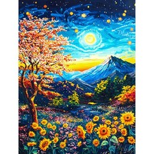 Diamond Art Kits for Adults,Abstract Scenery Diamond Painting Kits for Adults,