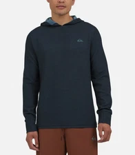Quiksilver Men's Textured Pullover Sweater Hoodie Blue Size S