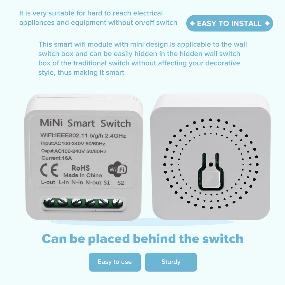   WiFi Relay , DIY Timer Light  Module  /Tuya Application,  Remote Control M6D5 - Image 2 of 4