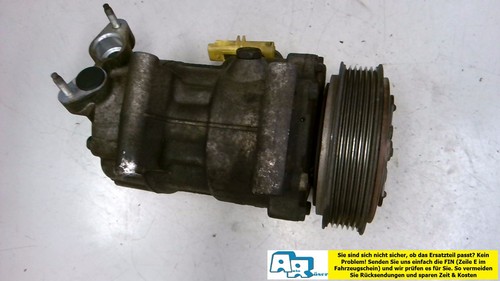 Kompressor Klimaanlage SD6V12 Peugeot 206 CC 110 Bj 2005 2KFX/2NFZ/ 2690794