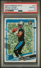 2023 DONRUSS OPTIC BRYCE YOUNG #213 WHITE SPARKLE PRIZM ROOKIE GEM MINT PSA 10