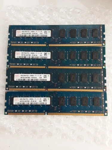 DDR3 1600 16gb KIT (4x4GB) HYNIX HMT351U6CFR8C-PB PC3-12800U PC DESKTOP RAM