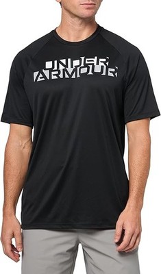 Under Armour Men's UA Tech Velocity Short Sleeve T-Shirt (Black)