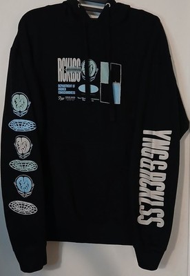Young & Reckless Hoodie Mens M Department Higher Consciousness Graphic Black