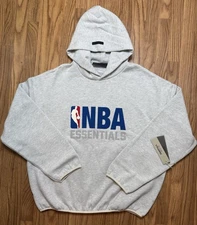 Fear of God Essentials NBA Hoodie Light Heather Grey MEDIUM
