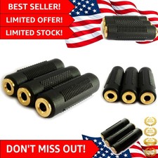 Three-Pack Gold Plated 3.5mm Audio Female Adapters for Seamless Connections