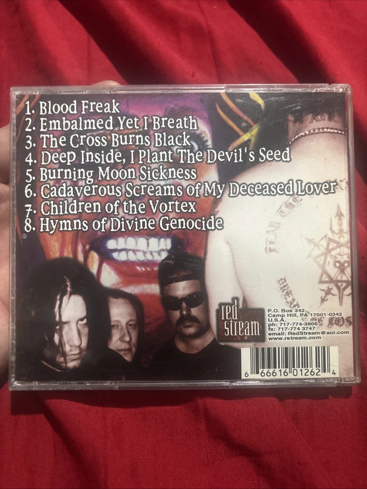 Necrophagia Holocausto de La Morte (CD 1998) Death Metal Super Rare OOP Foto 2 de 4