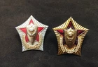 Original Russian Soviet Badges For Excellent Service in the Police 2 Types USSR