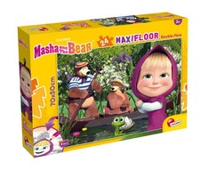 Liscianigiochi l'Orso Masha Puzzle DF maxifloor 24, 104826, Multicolore Tf2p