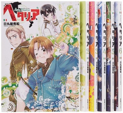 Hetalia Axis Powers Vol.1-6 Complete Set Japanese Comics Manga Used