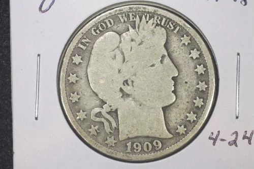 1909-O 50C Barber Half Dollar, Good