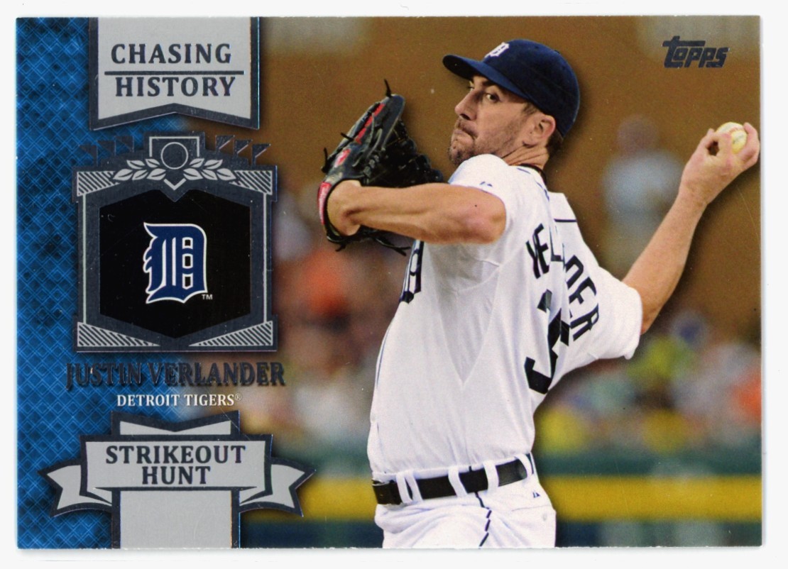 2013 Topps Update Chasing History #CH-132 Justin Verlander Detroit Tigers