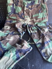 ORIGINAL US Military Issue Woodland Camo BDU Uniform Pants; Medium New USA made
