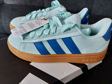adidas Grand Court Sneaker Low Top Wildleder Cloudfoam hellblau/blau Gr 39 …
