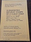 OFFICIAL SEALS OF THE 13 COLONIES OF USA. 23 KARAT GOLD STAMPS. LTD Edition — photo 2
