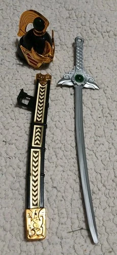 Vintage Mighty Morphin Power Rangers Thunderzord Megazord Helmet Part Sword Lot